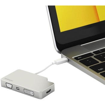 USB-C マルチ変換ビデオアダプター/HDMI 1.4 - Mini DisplayPort 1.2  VGA DVI/4K 1080p/シルバー StarTech.com