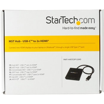 MSTCDP122HD USB-C - 2x HDMI 変換アダプター/4K30Hz/デュアルモニター