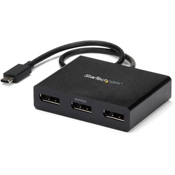 MSTCDP123DP USB-C - DisplayPortマルチモニターアダプタ 3ポートMST