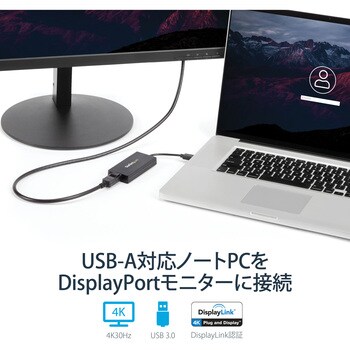 USB32DP4K USB 3．0 - DisplayPortディスプレイ変換アダプタ USB 3．0