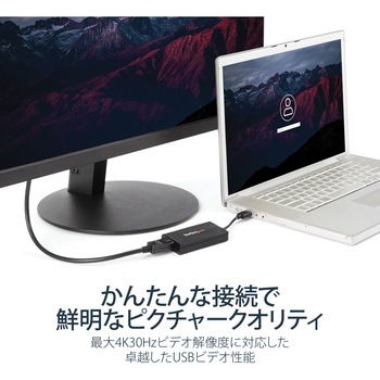 USB3.0 - DP変換アダプタ ブラック 4K StarTech.com