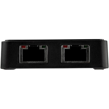 USB有線LANアダプター/デュアルポート/USB-A接続/USB 3.0/10/100/1000Mbps/1x USB-A/各種OS/ブラック/ギガビットイーサネット/ノートパソコン用 RJ45 ネットワーク 変換 コンバーター StarTech.com