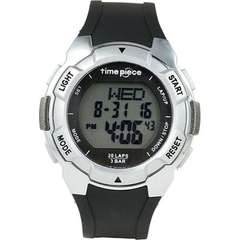 TPW-004SV 腕時計 ランニングウォッチ 20LAP デジタル 1個 Time Piece(タイムピース) 【通販モノタロウ】