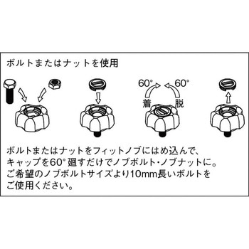 フィットノブ(本体：白色) 三星産業貿易