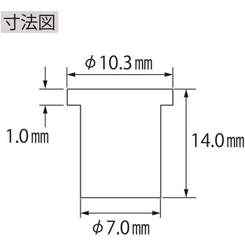 NSD535M エビ ナット Dタイプ スチール製 1箱(1000本) ロブスター