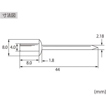 NSA52C ブラインドリベットシールドタイプ (アルミ/スチール) 1箱(1000