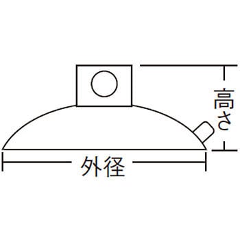 QC-015 吸盤 丸型 1個 光 【通販サイトMonotaRO】