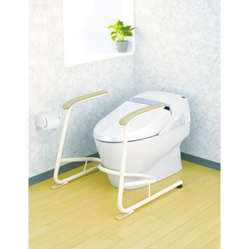 533079 安寿トイレ用立ち上がり補助フレーム SS-K(スチール製) 1個 