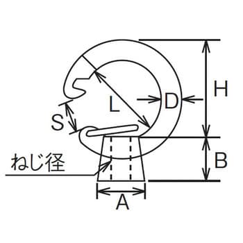 Tfin6 フックアイナット ステンレス製 1個 Trusco 通販サイトmonotaro