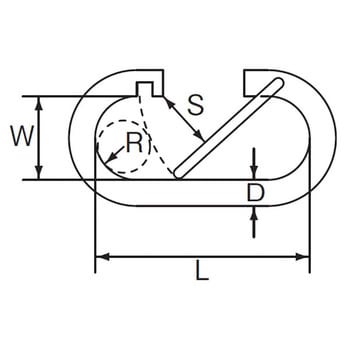 B-1942 O型フック ステンレス製 1個 水本機械製作所 【通販サイト