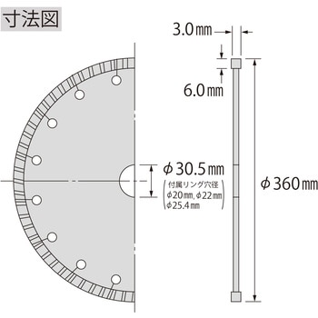 WL355305 ダイヤモンドホイール ウェーブレーザー 1枚 ロブスター