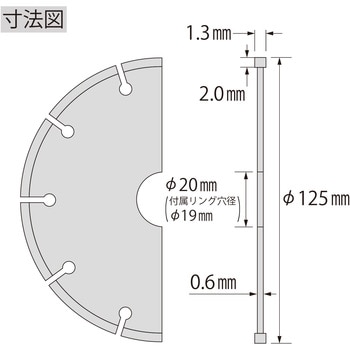 EY125 電着ダイヤモンドホイール 1枚 ロブスター(ロブテックス) 【通販