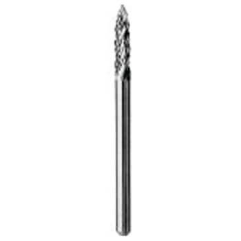 超硬バー(シャンク径3mm) (ポイント型))(ロングシャンク：100mm))オール超硬(Wカット) スーパーツール
