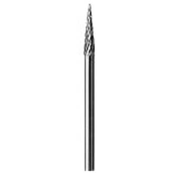 超硬バー (シャンク径3mm) (円錐型)(ロングシャンク：75mm)オール超硬(Wカット) スーパーツール
