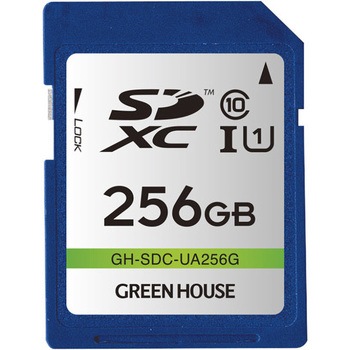 GH-SDC-UA256G SDHC/SDXCメモリーカード UHS-I クラス10 グリーンハウス 39477027