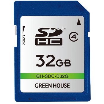 SDスピードクラス「Class4」対応SDカード グリーンハウス
