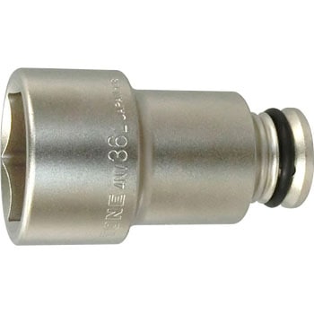 インパクト用ロングソケット(無電解ニッケルメッキ) TONE(トネ/旧:前田金属工業)