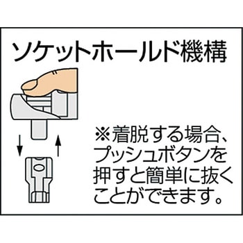 ラチェットハンドル ホールドタイプ・差込角9.5mm TONE トネ (前田金属工業)