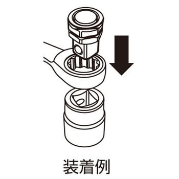 ラチェットめがね用アダプター TONE トネ (前田金属工業)