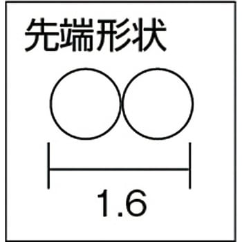 ラウンドノーズプライヤ ステンレス製 100mm トップ工業