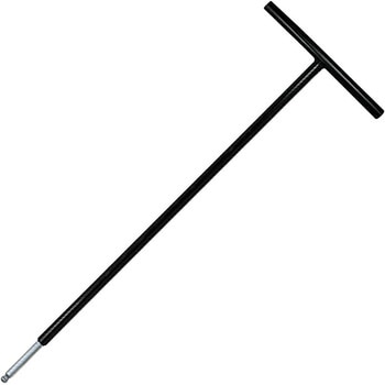 T型 六角棒スパナ テーパーヘッド 鉄ハンドル 首下500mm 単品 エイト