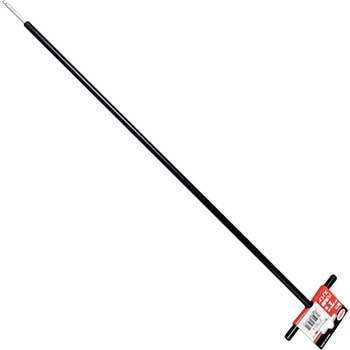 T型 六角棒スパナ テーパーヘッド 鉄ハンドル 首下500mm 単品 エイト