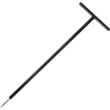 T型 六角棒スパナ テーパーヘッド 鉄ハンドル 首下500mm 単品 エイト