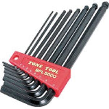 ロングボールポイントL形レンチセット(インチサイズ) 8pcs TONE トネ (前田金属工業)