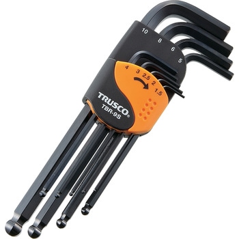 TBR9S ボールポイント六角棒レンチセット(標準タイプ) TRUSCO L型