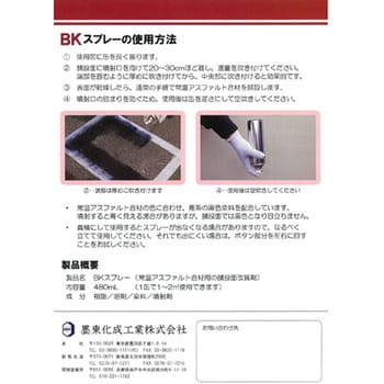 常温アスファルト合材用プライマー「BKスプレー」 ライフダクト