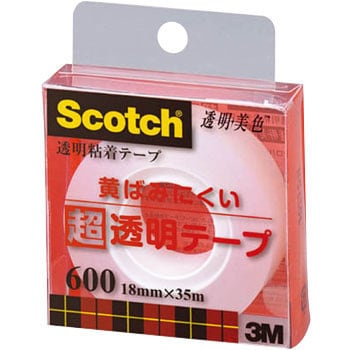 スコッチ 透明粘着テープ 透明美色 600