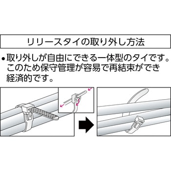 リリースタイ(耐候性タイプ) TRUSCO