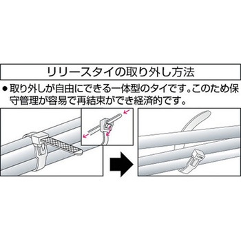 リリースタイ(耐候性タイプ) TRUSCO