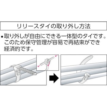 リリースタイ(耐候性タイプ) TRUSCO