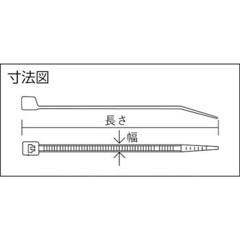 リリースタイ(耐候性タイプ) TRUSCO