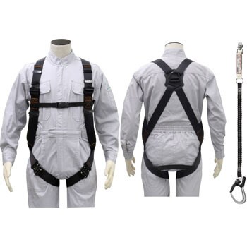 谷沢製作所墜落制止用器具(フルハーネス安全帯) 伸縮ランヤードセット