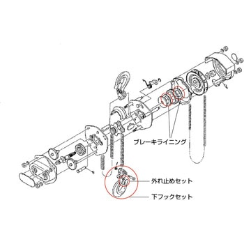 小型軽量チェンブロック用パーツ(C21用) 象印チェンブロック
