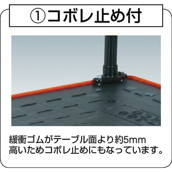 MKP樹脂製運搬車 固定ハンドル( コボレ止め付) TRUSCO