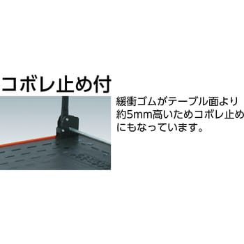 MKP樹脂製台車(緩衝ゴム付き) 折畳式 TRUSCO 折りたたみハンドル式