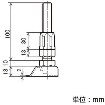 EF-1217BSET イレクターパイプ用アジャスターボルトセット 1個 矢崎