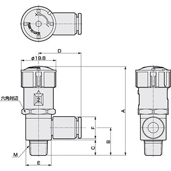 DSC-6-8 ダイヤル付スピードコントローラ DSC CKD 39607391