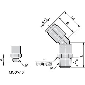 ニュージョイントGW(継手)/(片口45°エルボ) CKD