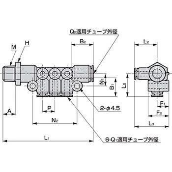 ニュージョイントGW(継手)/(マニホールド(ダブル)) CKD