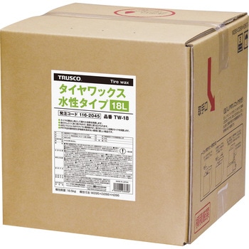 TW-18 タイヤ用ワックス(水性タイプ) TRUSCO 1箱(18L) TW-18 【通販