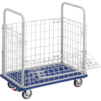 プレス製運搬車(ドンキーカート)(金網付タイプ) TRUSCO