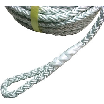 ウインチ用ナイロンクロスロープ(8打ち) まつうら工業 係留ロープ 
