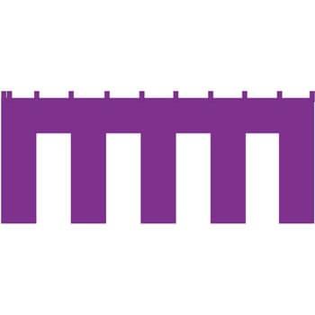 TBRWM024 紫白幕 1間x5間 トロピカル 服部(ツルハタ) 高さ180cm ...