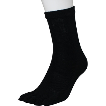 炎の裏起毛カカトなし5本指靴下 - ハヤシ[靴下]