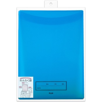 年組氏名 スクール れんらく袋 フタ・マチ付き PLUS(プラス)[文具]