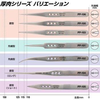 ピンセット ホーザン